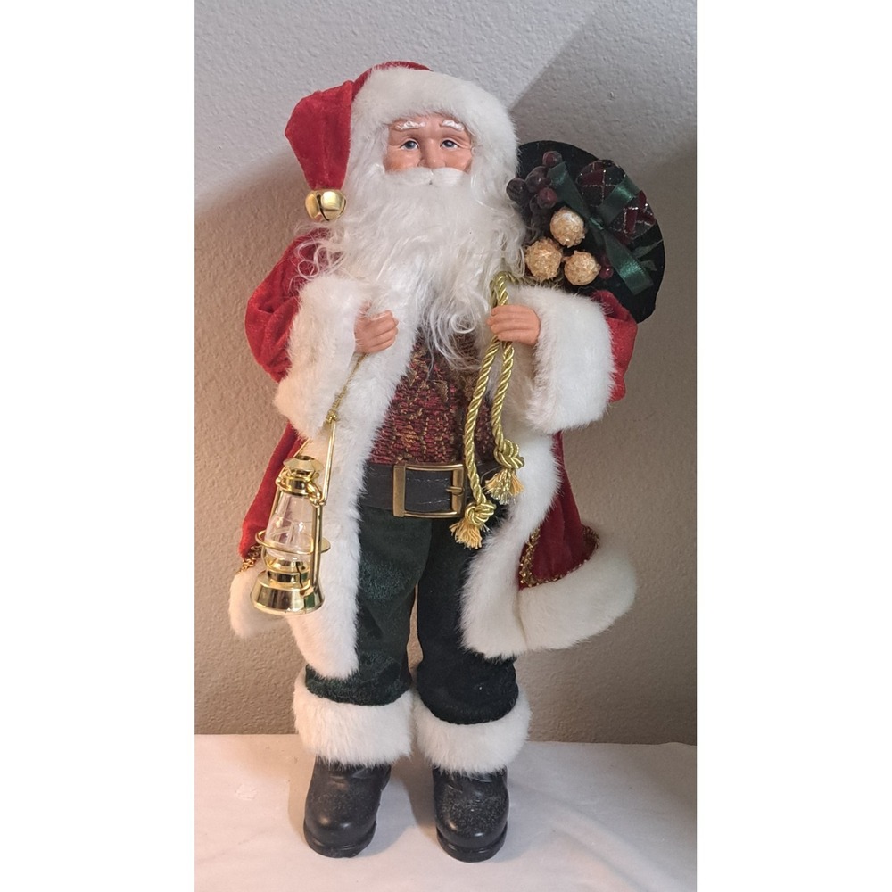 JCPenney Home Collection 18" Decorative Santa Figure Lantern Christmas Decor